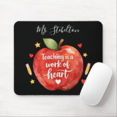 Personalized Teacher Appreciation Mouse Pad Mousepad (Mit Mouse)