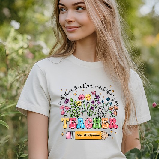 Personalized Teacher Appreciation T-Shirt