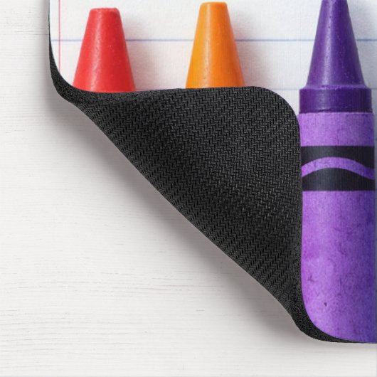 Personalized Teacher Crayon and Paper  Mousepad (Ecke)