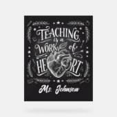 Personalized Teacher Gift Poster – Classroom Decor (Vorderseite)