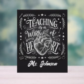 Personalized Teacher Gift Poster – Classroom Decor (Neutral)