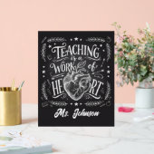 Personalized Teacher Gift Poster – Classroom Decor (Hochzeit)