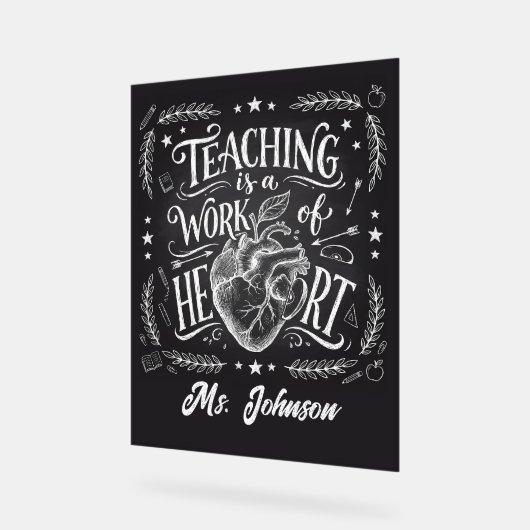 Personalized Teacher Gift Poster – Classroom Decor (Winkel)