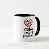 Personalized Teacher Heart Frame Appreciation Gift Tasse (VorderseiteRechts)