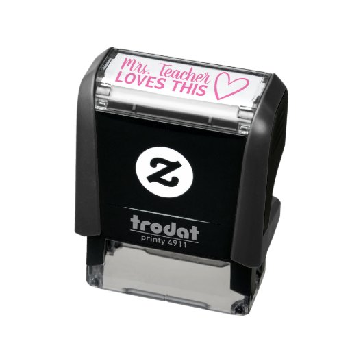 Personalized Teacher LOVES This Stamp Permastempel (Produkt)