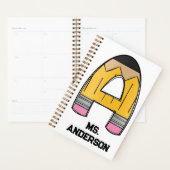Personalized Teacher Planner – Pencil Initial Planer (Anzeige)