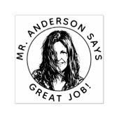 Personalized Teacher Stamp With Custom Photo Stamp Permastempel (Design)