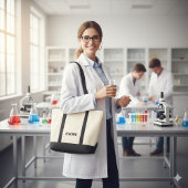 Personalized Teacher Text Statement Customizable Tragetasche