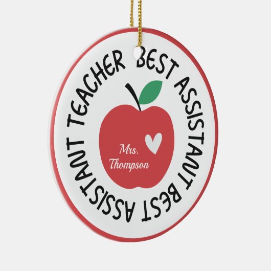 Personalized Teacher's Assistant Ornament (Rechts)