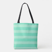 Personalized Teal shades of green Shopping Tasche (Rückseite)