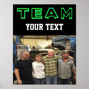 Personalized Team With Photo Poster