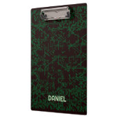 Personalized Tech Circuit Modern Clipboard Klemmbrett (Links)