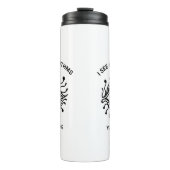 Personalized Tech Thermal Tumbler with Custom Text Thermosbecher (Vorderseite)