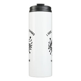 Personalized Tech Thermal Tumbler with Custom Text Thermosbecher