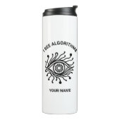Personalized Tech Thermal Tumbler with Custom Text Thermosbecher (Nach links gedreht)