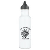 Personalized Tech Water Bottle with Custom Text Edelstahlflasche (Rechts)