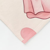 Personalized Teddy Bear Baby Blanket with Name Fleecedecke (Ecke)