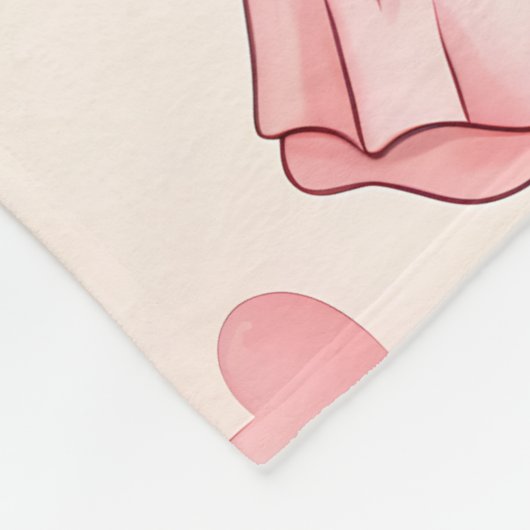 Personalized Teddy Bear Baby Blanket with Name Fleecedecke (Ecke)