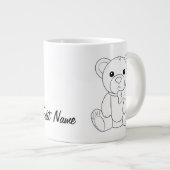 Personalized Teddy Bear Coffee Cup Jumbo-Tasse (Vorderseite Rechts)