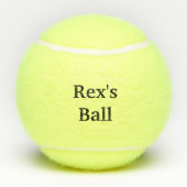 Personalized Tennis Ball for a favorite fur baby (Rückseite)