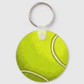 Personalized Tennis Ball Keychain with Initials Schlüsselanhänger (Rückseite)
