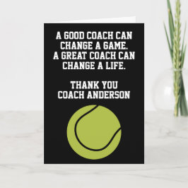 Personalized Tennis Coach From Team Players Sports Karte