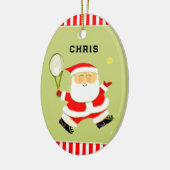Personalized Tennis Gift Keramik Ornament (Links)