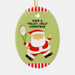 Personalized Tennis Gift Keramik Ornament