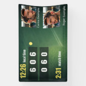 Personalized Tennis Scoreboard – Custom Match Banner (Vertikal)