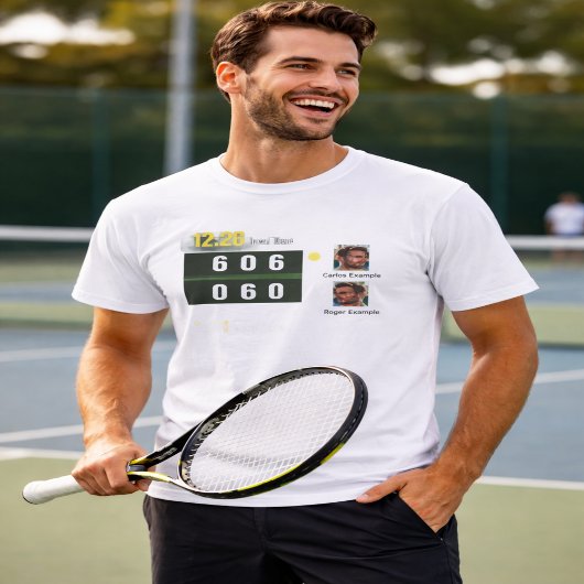 Personalized Tennis Scoreboard T-Shirt