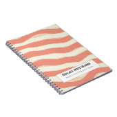 Personalized Terra Cotta and Cream Wave Patterned Notizblock (Rechte Seite)