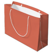 Personalized Terracotta Gift Bag for Special Event Große Geschenktüte (Rückseite Schrägansicht)