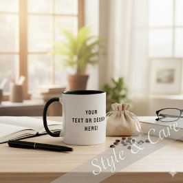 Personalized Text Ceramic Combo Coffee Mug Tasse