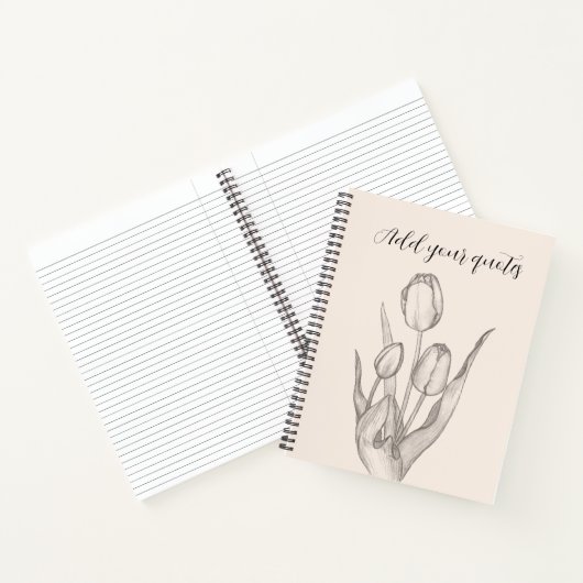 Personalized Text Journal, Name & Message Notebook Notizblock (Innenseite)
