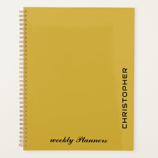 Personalized Text Planner Elegant Custom Planer (Vorderseite)