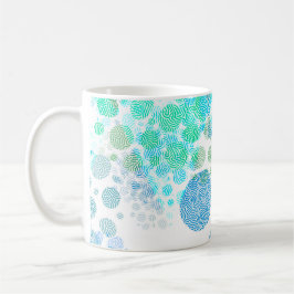 Personalized Textured Polka Dot Kaffeetasse