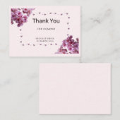 Personalized Thank You Card | Cherry Blossom Flora Mitteilungskarte (Vorne/Hinten)