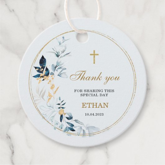 Personalized Thank You Card First Holy Communion Geschenkanhänger (Vorderseite)