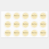 Personalized Thank You Chrysanthemum Etiketten (Blatt)