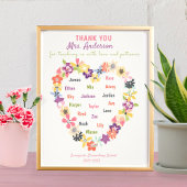 Personalized thank you gift for the teacher fotodruck