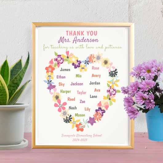 Personalized thank you gift for the teacher fotodruck