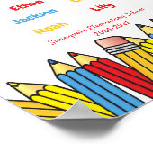 Personalized thank you gift for the teacher poster (Ecke)