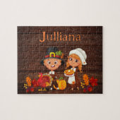 Personalized Thanksgiving Child Name Puzzle (Horizontal)