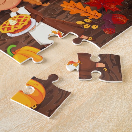 Personalized Thanksgiving Child Name Puzzle (Seite)