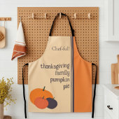 Personalized Thanksgiving Family Pumpkin Chef-ful Schürze