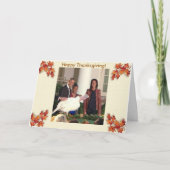 Personalized Thanksgiving Feiertagskarte (Vorderseite)