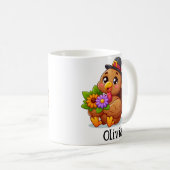 Personalized Thanksgiving Turkey Coffee Cup Kids Kaffeetasse (VorderseiteRechts)