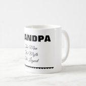 Personalized “The Man The Myth The Legend” Mug Kaffeetasse (VorderseiteRechts)