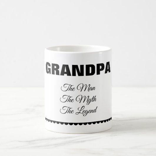 Personalized “The Man The Myth The Legend” Mug Kaffeetasse (Mittel)