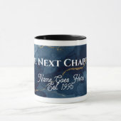Personalized "The Next Chapter"  Retirement Mug Tasse (Zentrum)